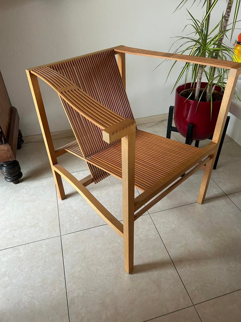Spijlen fauteuil Ruud Jan Kokke, Ophalen, 75 tot 100 cm, Zo goed als nieuw, Ruud Jan Kokke