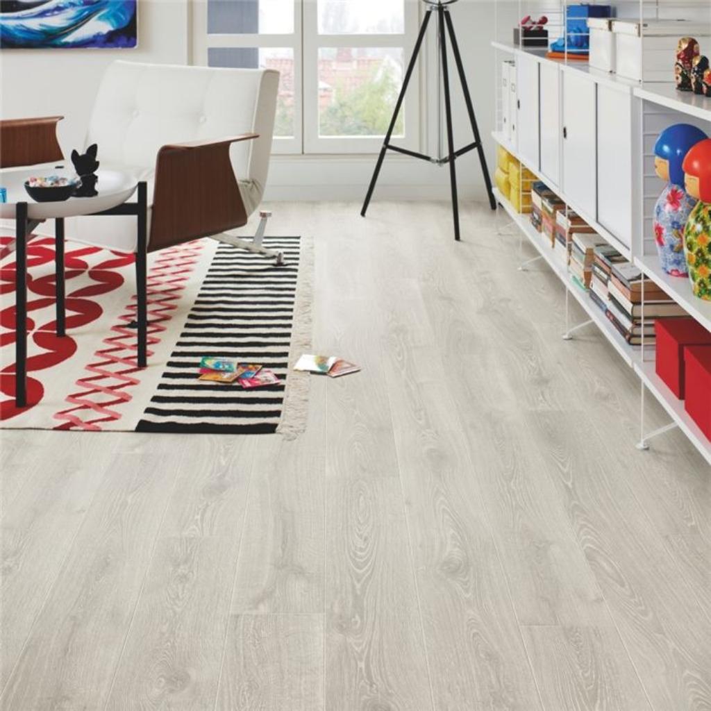 103m2 Waterbestendig Laminaat Oak Cottage Grey 42pak = €1325, 75 m² of meer, Nieuw, Ophalen of Verzenden, Grijs