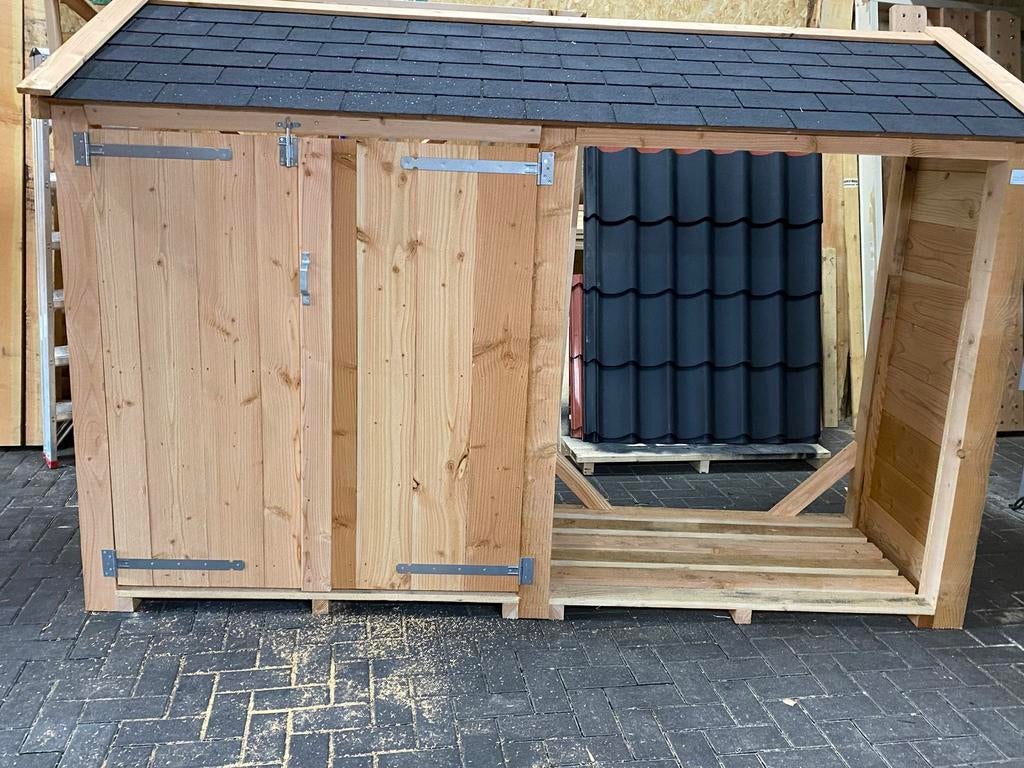 Douglas houtopslag met berging, Ophalen of Verzenden, Nieuw, Hout