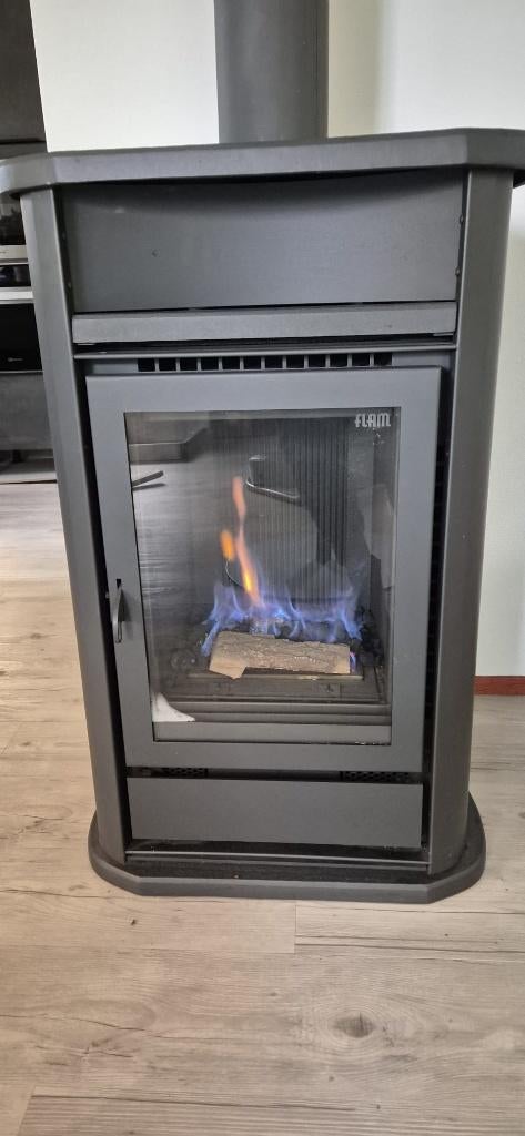 Flam gaskachtel, Huis en Inrichting, Kachels, Ophalen, Gebruikt, Gas, Vrijstaand