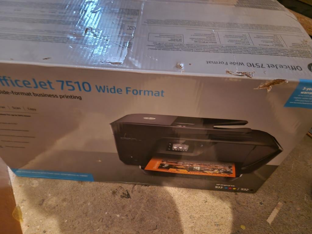 HP OfficeJet 7510 Wide Format All-in-One Printer, Computers en Software, Printers, Gebruikt, All-in-one, Inkjetprinter, Kleur printen