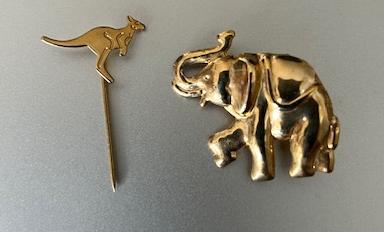 Broches, Ophalen of Verzenden, Gebruikt, Overige kleuren, Overige materialen