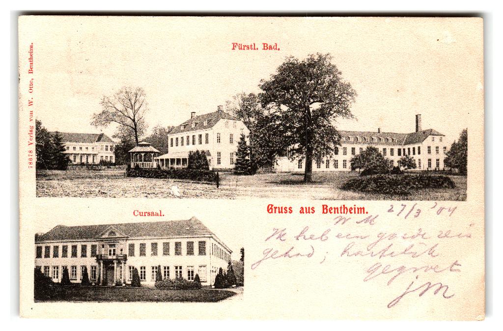 Bentheim, Gruss aus Bentheim, Verzenden, Voor 1920, Gelopen, Duitsland