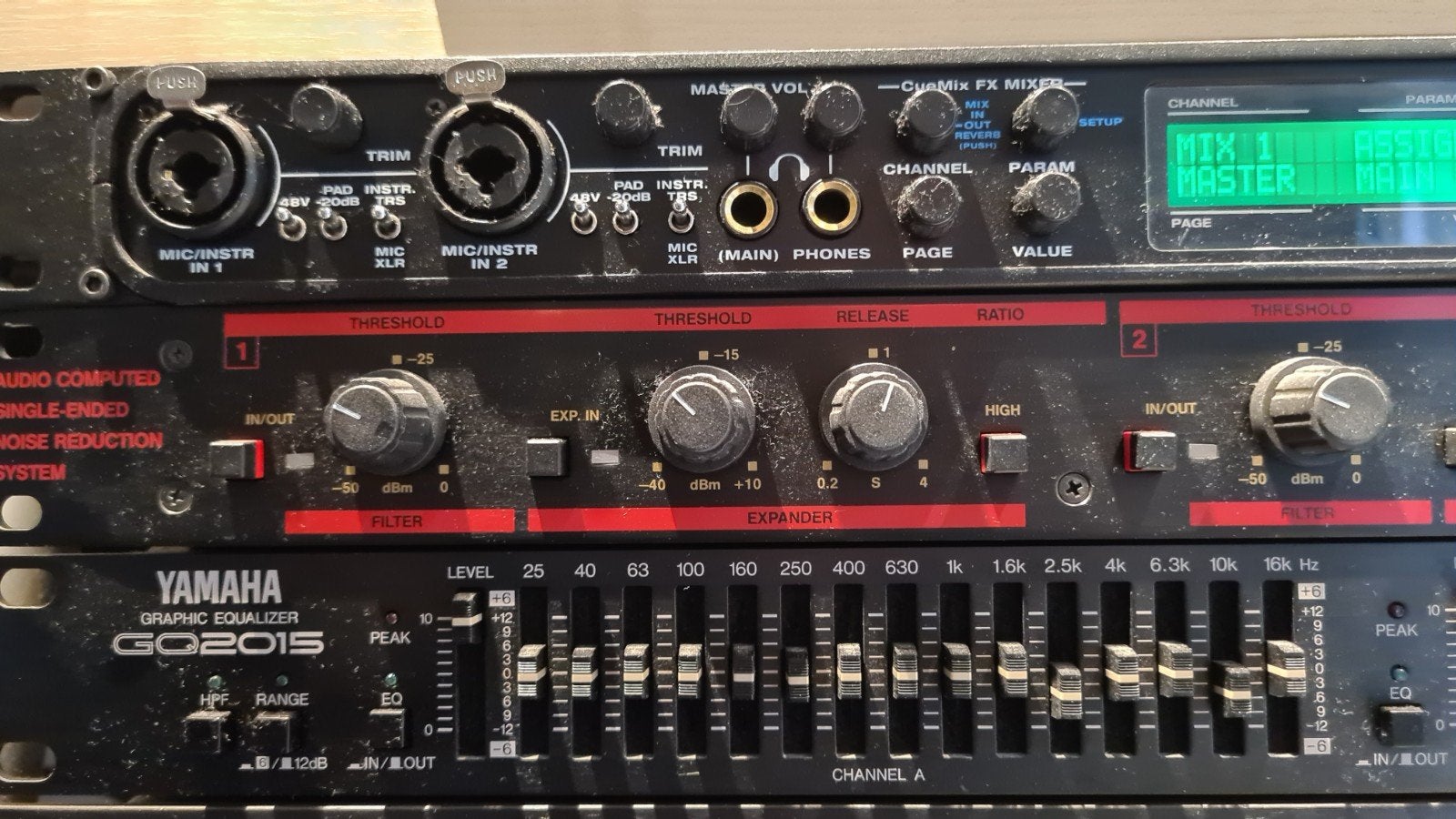Motu 828 MK3, Yamaha equalizer, Behringer denoiser, Ophalen, Zo goed als nieuw, Equalizer
