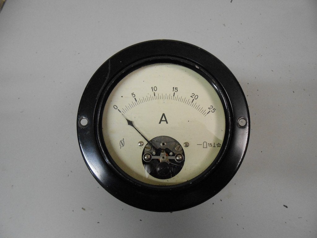 Ampèremeter, analoog, 0 - 25 amp., Ophalen of Verzenden, Gebruikt, Motor en Techniek