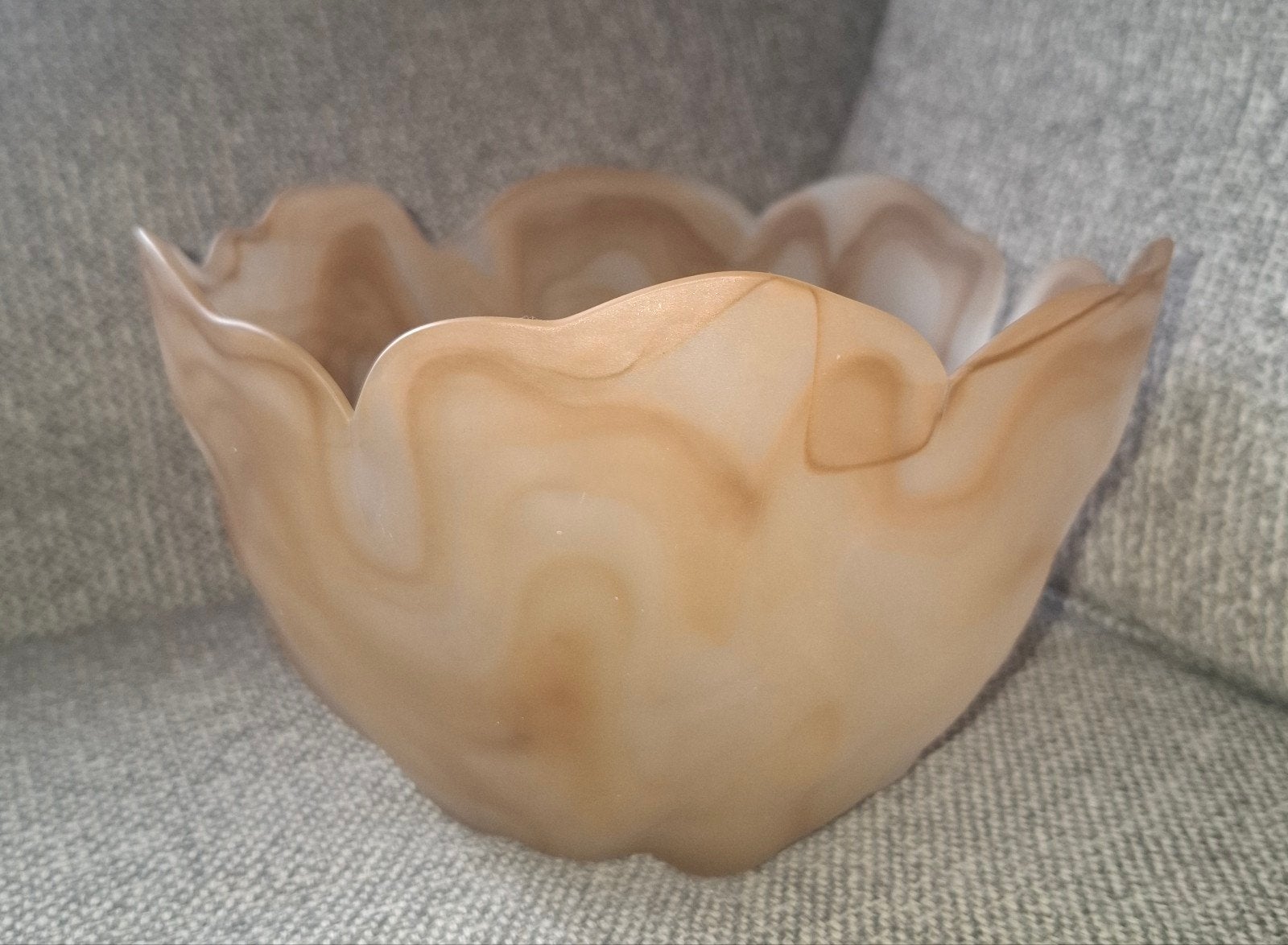 Bruin glazen Velisse Bowl van Rivièra Maison, Windlicht, Bruin, Rivièra Maison, Ophalen of Verzenden