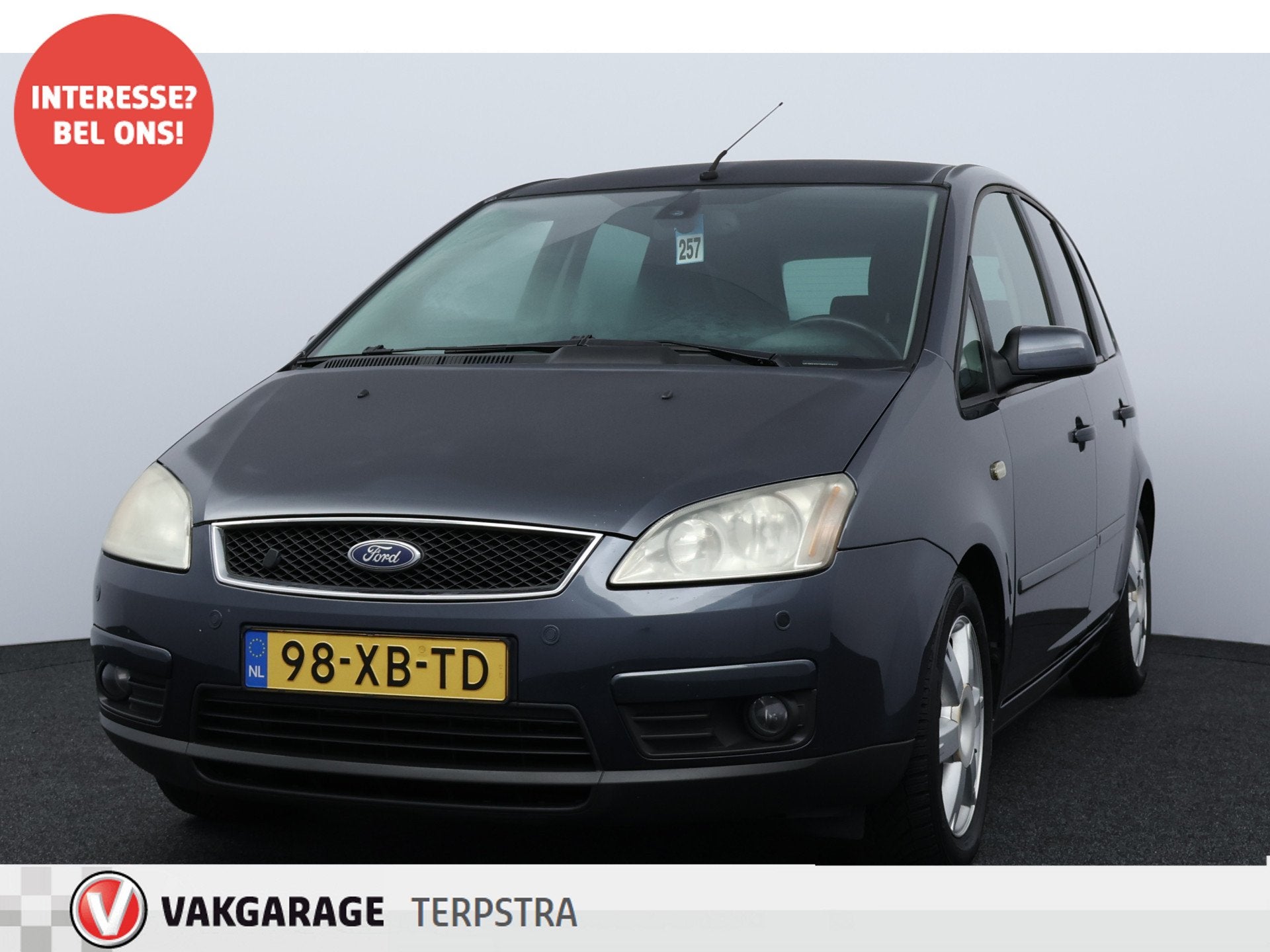 Ford Focus C-MAX 1.8-16V Futura/ Trekhaak/ 16'' LMV/ Extra G, Auto's, Voorwielaandrijving, Stof, Gebruikt, Zwart