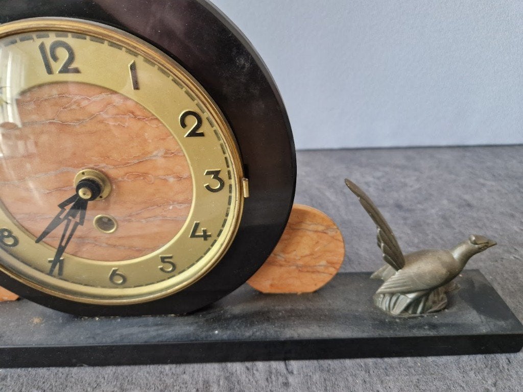 Klok in marmer, Antiek en Kunst, Ophalen
