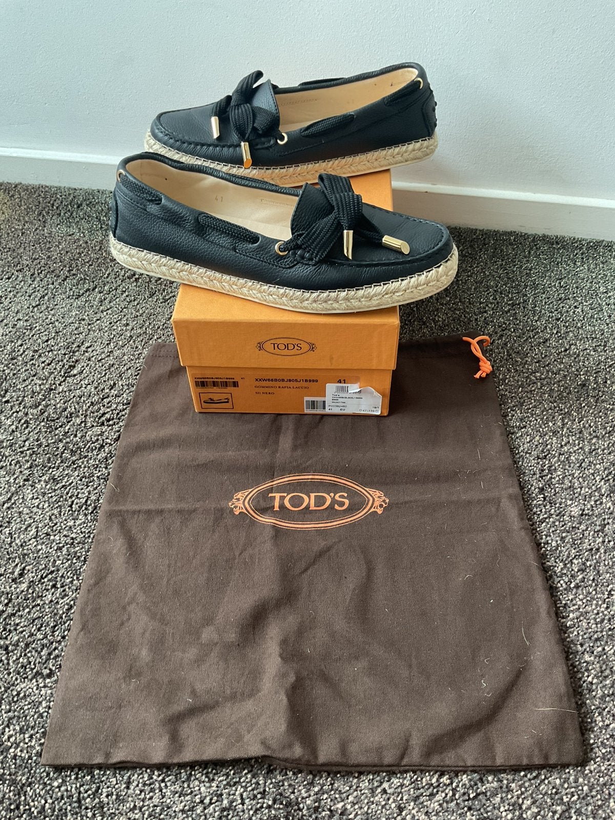 Tod's zwarte loafers maat 41, Ophalen of Verzenden, Zo goed als nieuw, Instappers, Zwart