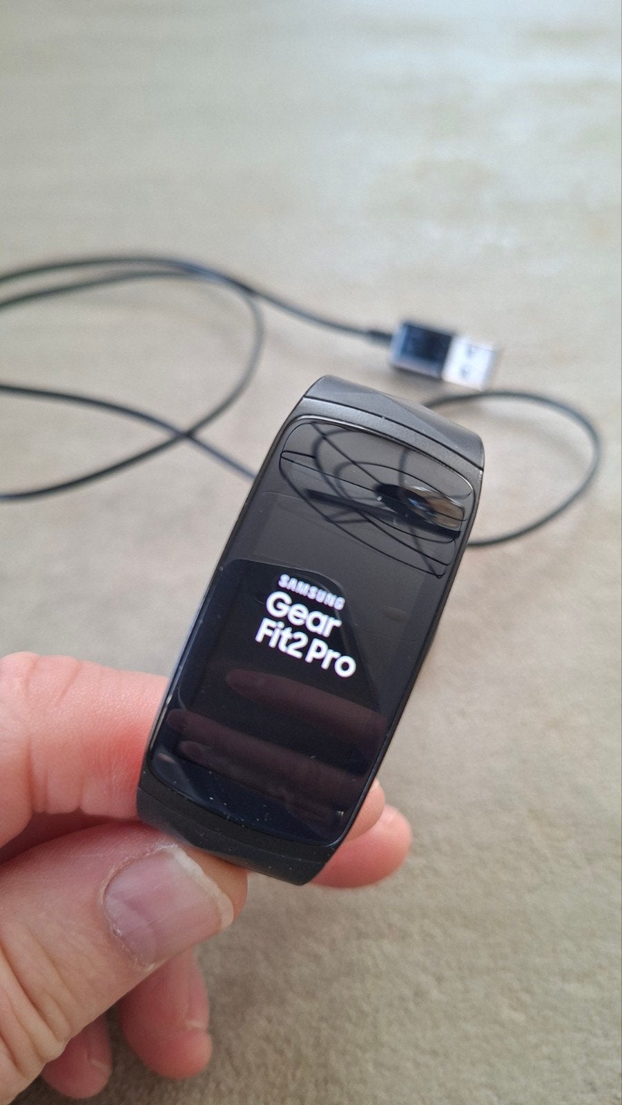 Samsung Gear Fit2 Pro Smartwatch - Zwart/Rood, Gebruikt, Zwart, Ophalen of Verzenden, Samsung