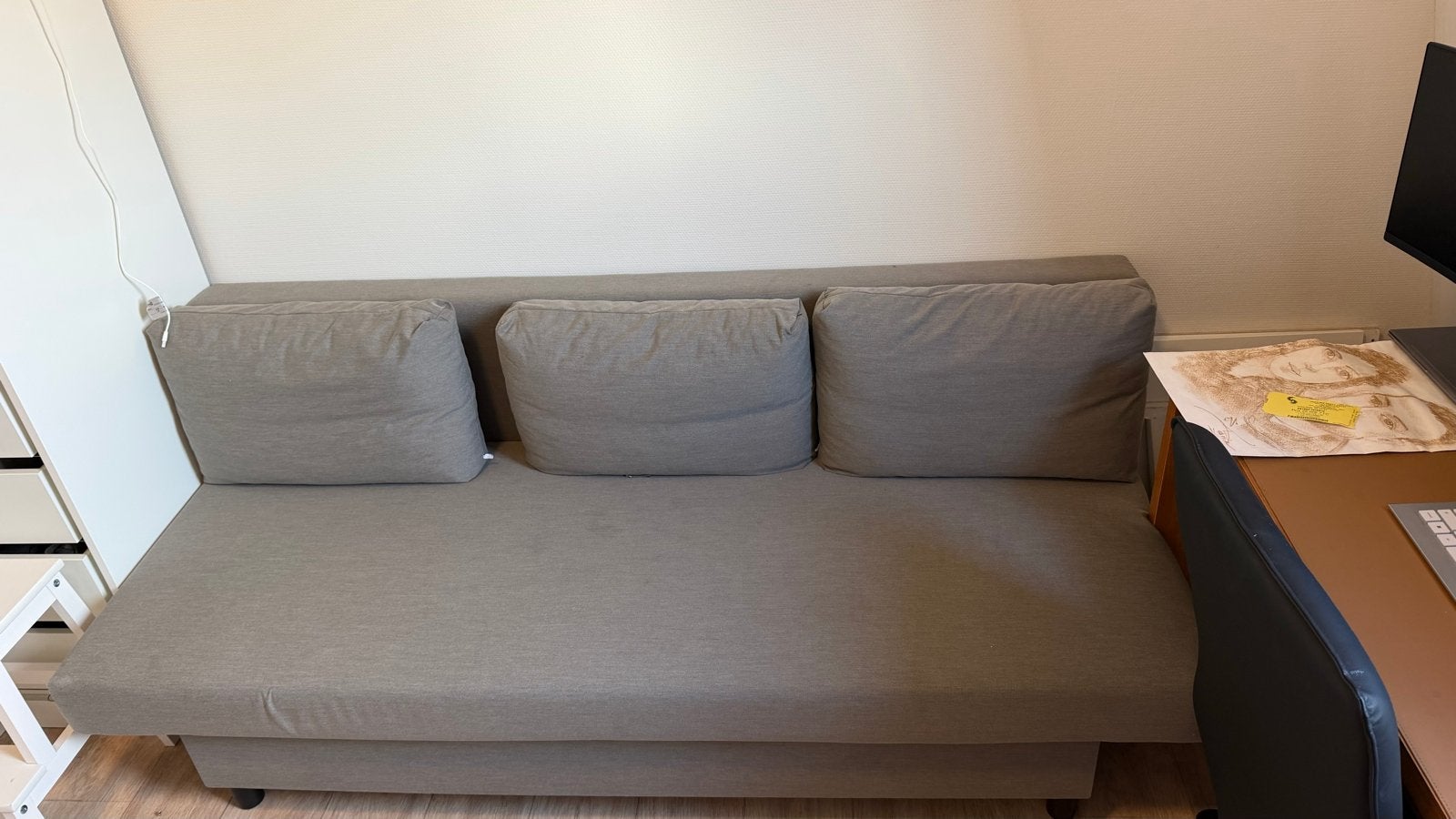 Nieuw IKEA Comfortabele 3zit slaapbank, Ophalen, Tweepersoons, Zo goed als nieuw, Overige maten