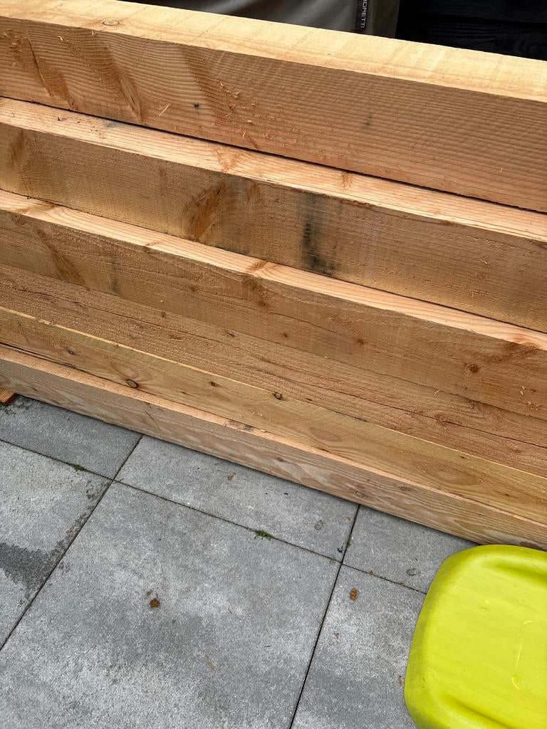 Douglas hout balken - Diverse lengtes en diktes, Doe-het-zelf en Verbouw, Hout en Planken, Gebruikt, Ophalen of Verzenden, Balk