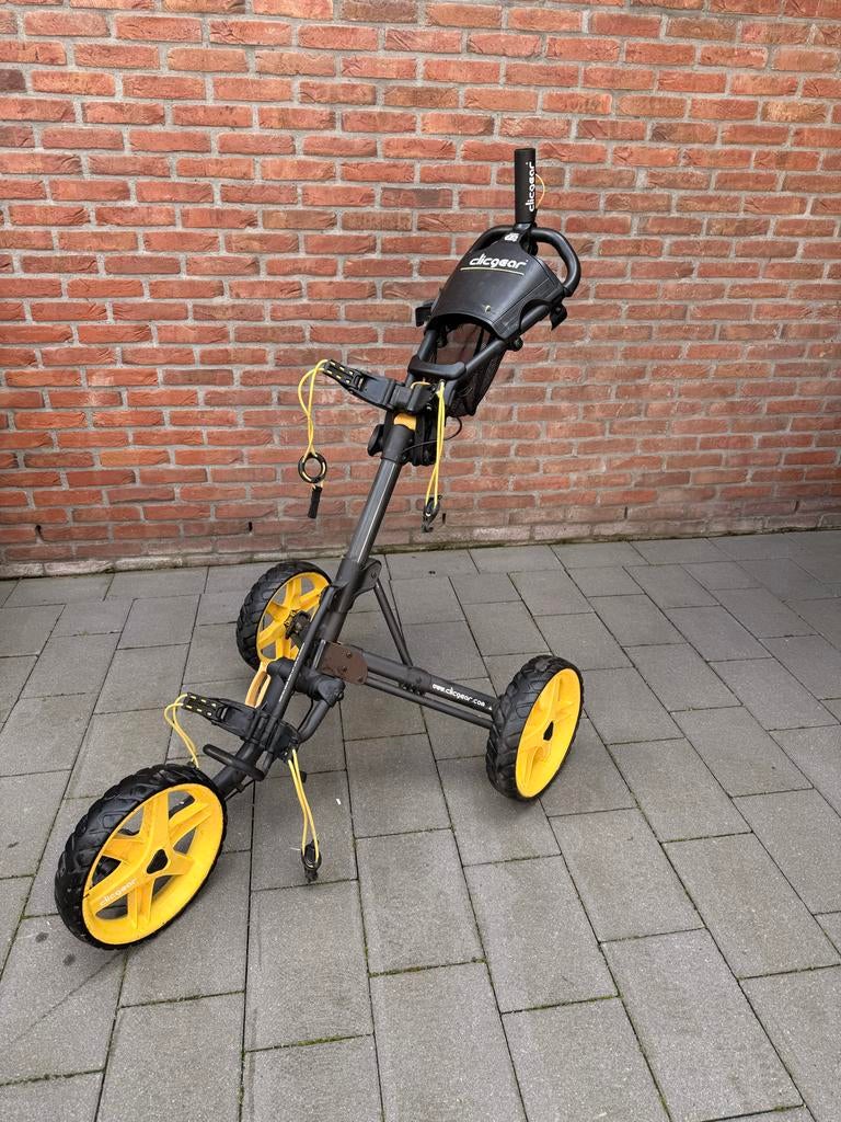 ClicGear 3.5 Golftrolley Zwart/Geel (alleen ophalen), Ophalen, Gebruikt, Golfkar, Overige merken