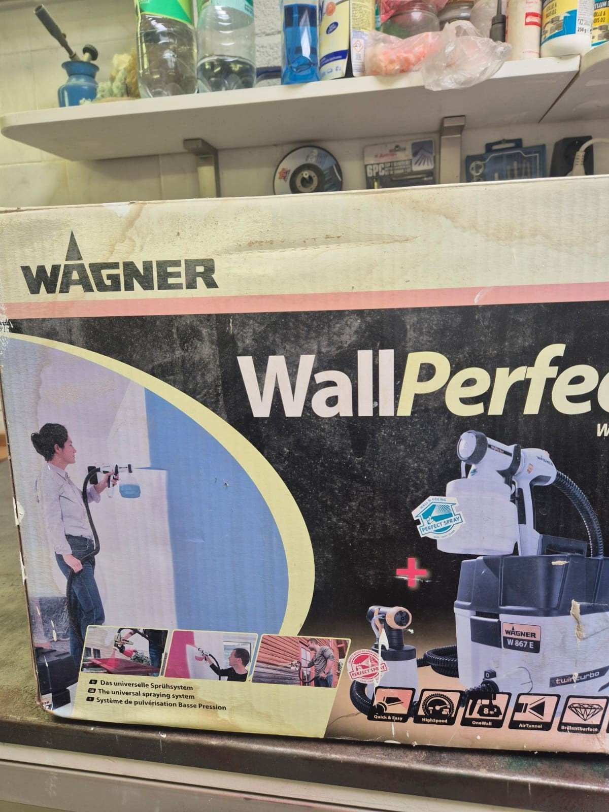 Te koop Wagner Wall Perfect W 867 E verfspuit, Ophalen of Verzenden, Verfspuit of Verfpomp