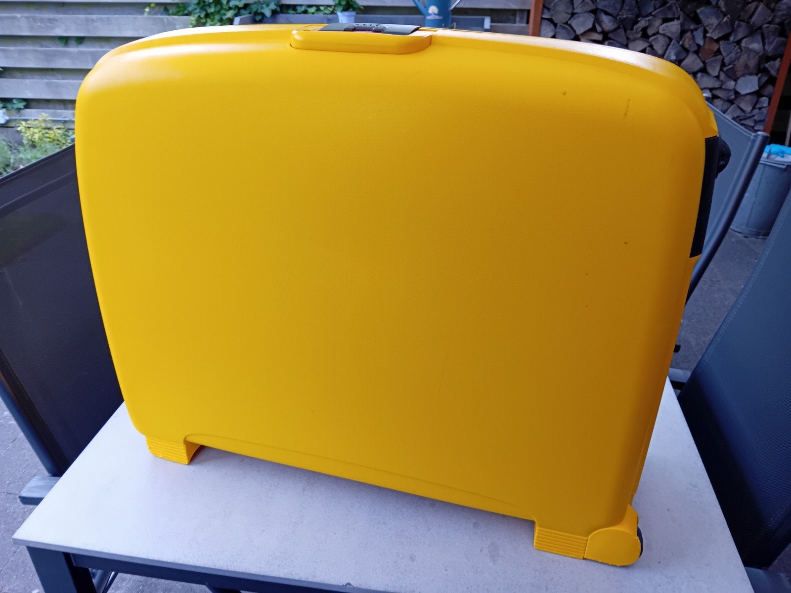 Roncato Gele Koffer - Hardcase met Cijferslot en Wieltjes, Sieraden, Tassen en Uiterlijk, Koffers, Hard kunststof, Zo goed als nieuw
