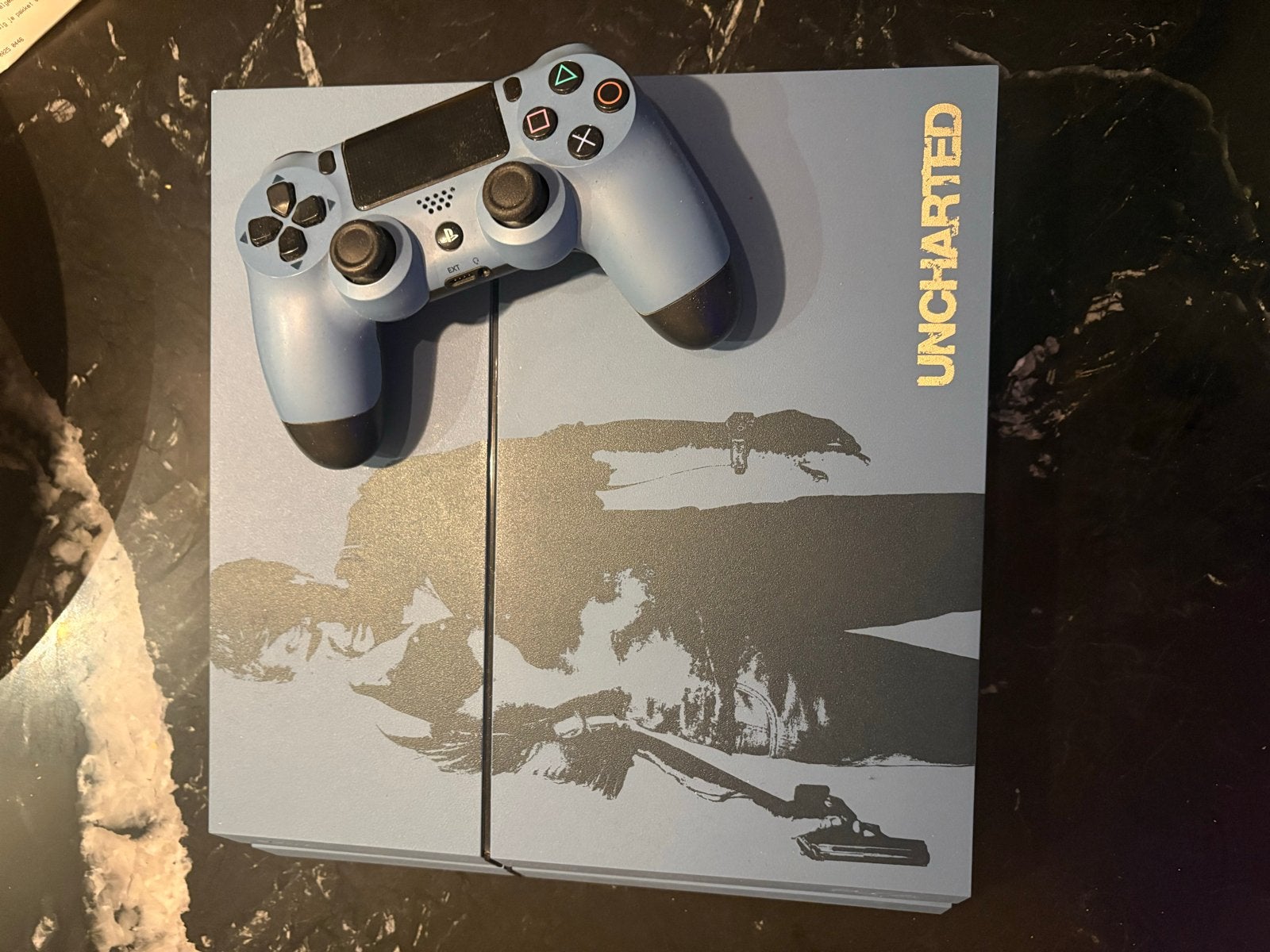 PlayStation 4 Uncharted Limited Edition + 2 games, ., Ophalen of Verzenden, Zo goed als nieuw, .