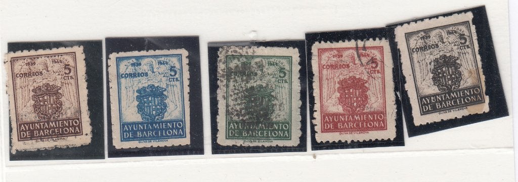 Spanje Postzegelserie Barcelona Uitgave 1944, Verzenden