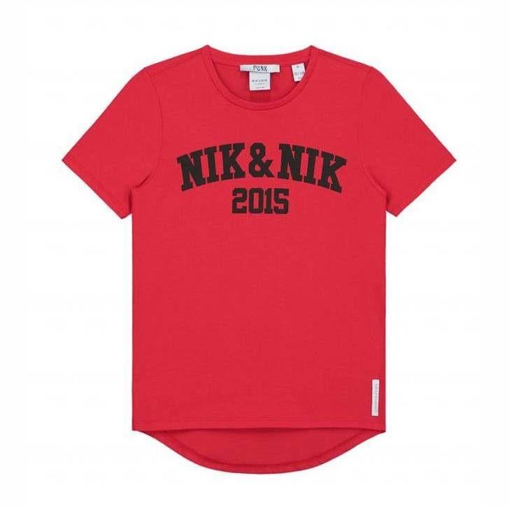 NIEUW Nik&Nik t-shirt rood Levon maat 12 / 152, Kinderen en Baby's, Kinderkleding | Maat 152, Nieuw, Nik&Nik, Ophalen of Verzenden