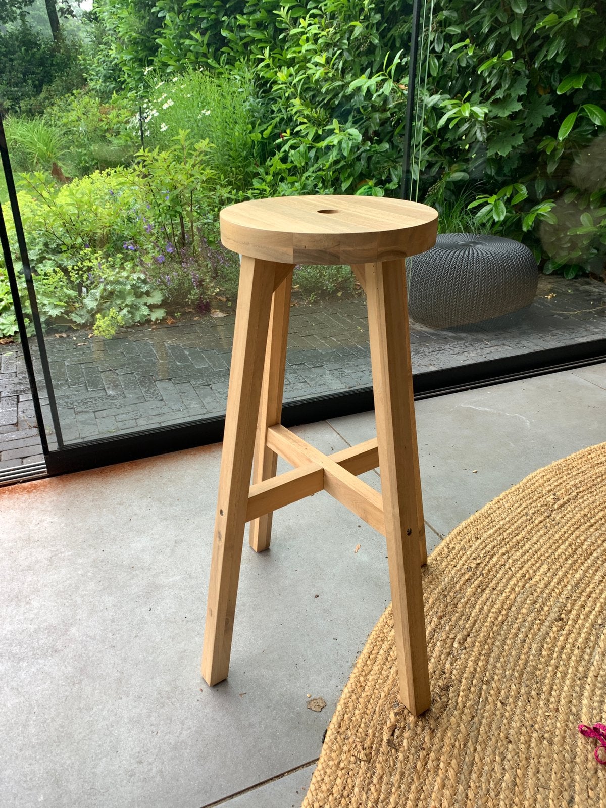 Ikea Skogsta hoge kruk, Ophalen, Zo goed als nieuw, Hout