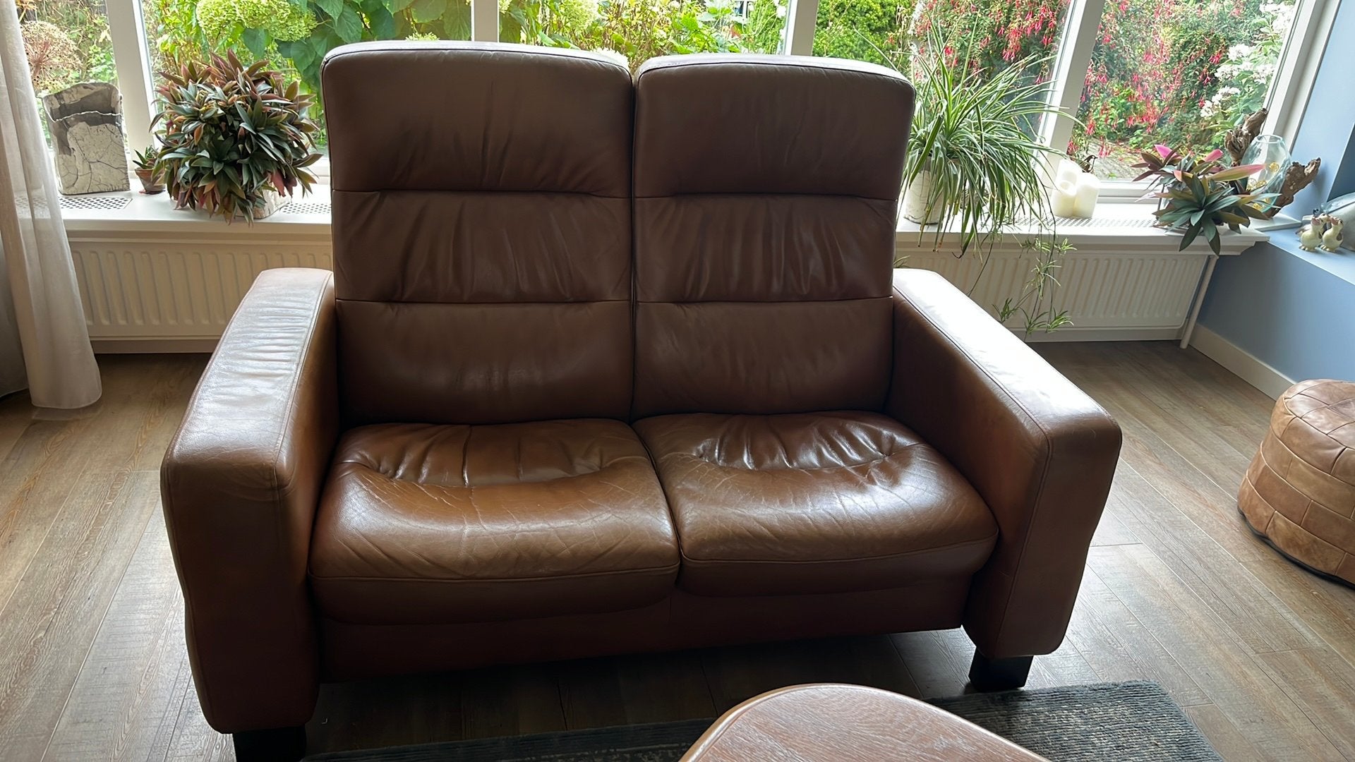 Stressless tweezits bankje, Huis en Inrichting, Ophalen, Gebruikt, 150 tot 200 cm, Tweepersoons