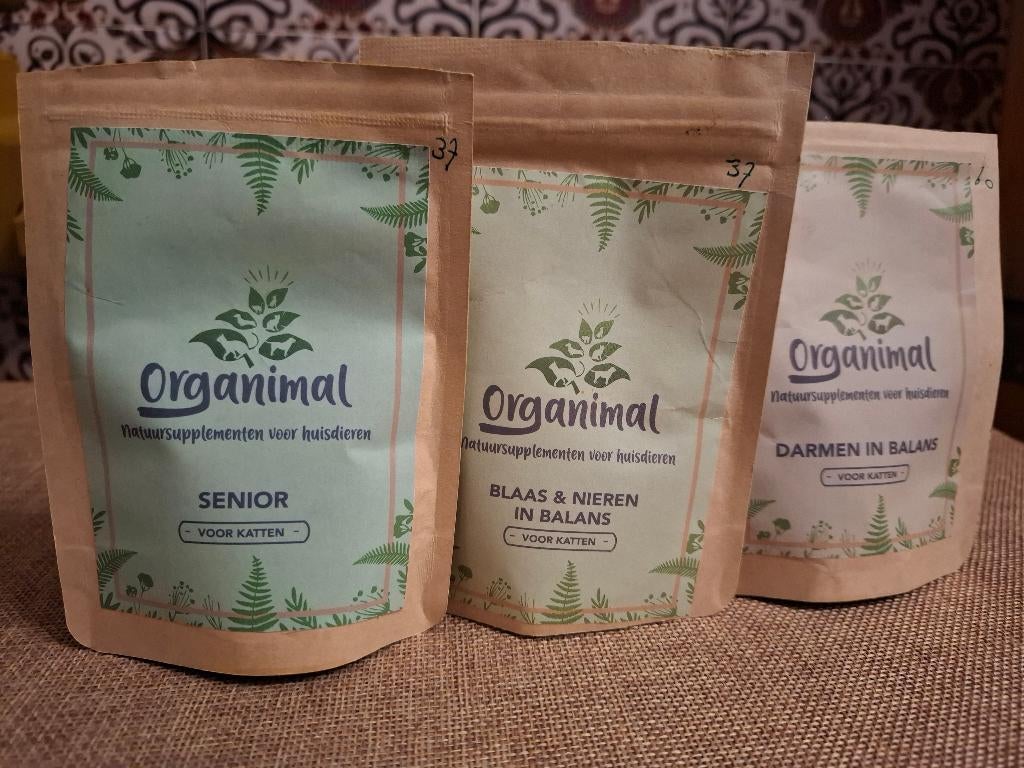 Organimal: senior  37 tabletten, Dieren en Toebehoren, Dierenvoeding, Kat, Verzenden