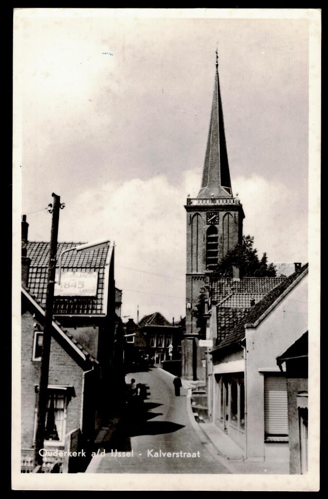 Ouderkerk a/d IJssel, Kalverstraat. 1967., Ophalen of Verzenden, 1960 tot 1980, Ongelopen, Zuid-Holland