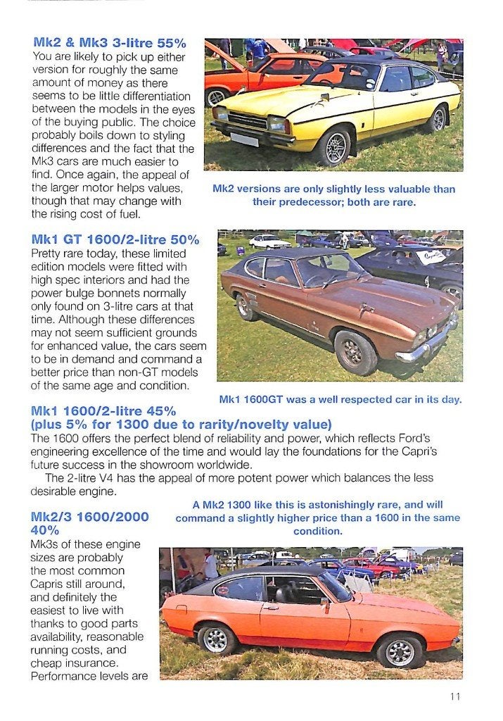 Ford Capri, Verzenden