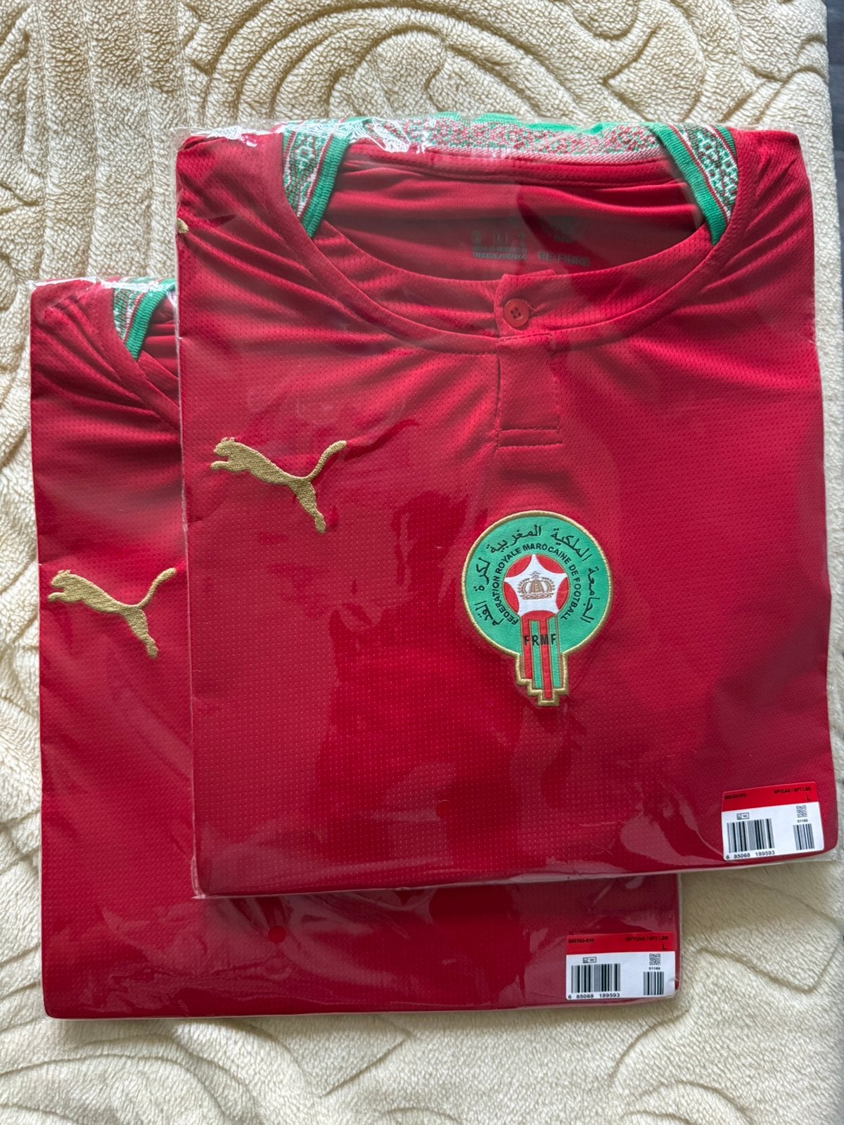 Marokko voetbal shirt rood maat L, Maat L, Ophalen of Verzenden, Nieuw, Shirt