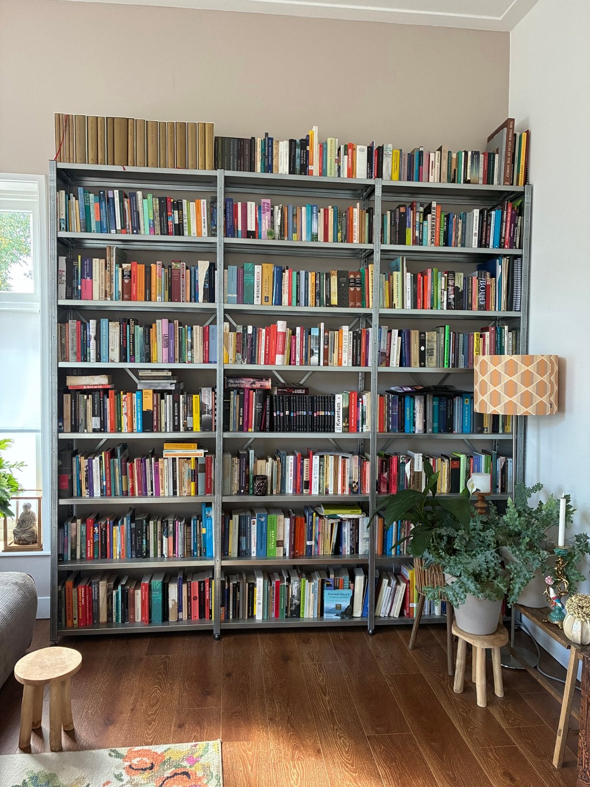 Stellingkast 250x215x30cm en 250x260x30 cm, Ophalen, Met plank(en), Gebruikt, 200 cm of meer