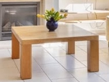 Massief eiken houten eettafel en salontafel, Ophalen, Eikenhout, 200 cm of meer, 50 tot 100 cm
