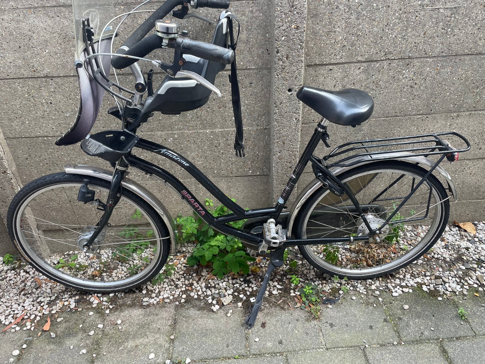 Mamafiets met kinderstoel bobike, Ophalen, 1 zitje, Gebruikt, Overige merken