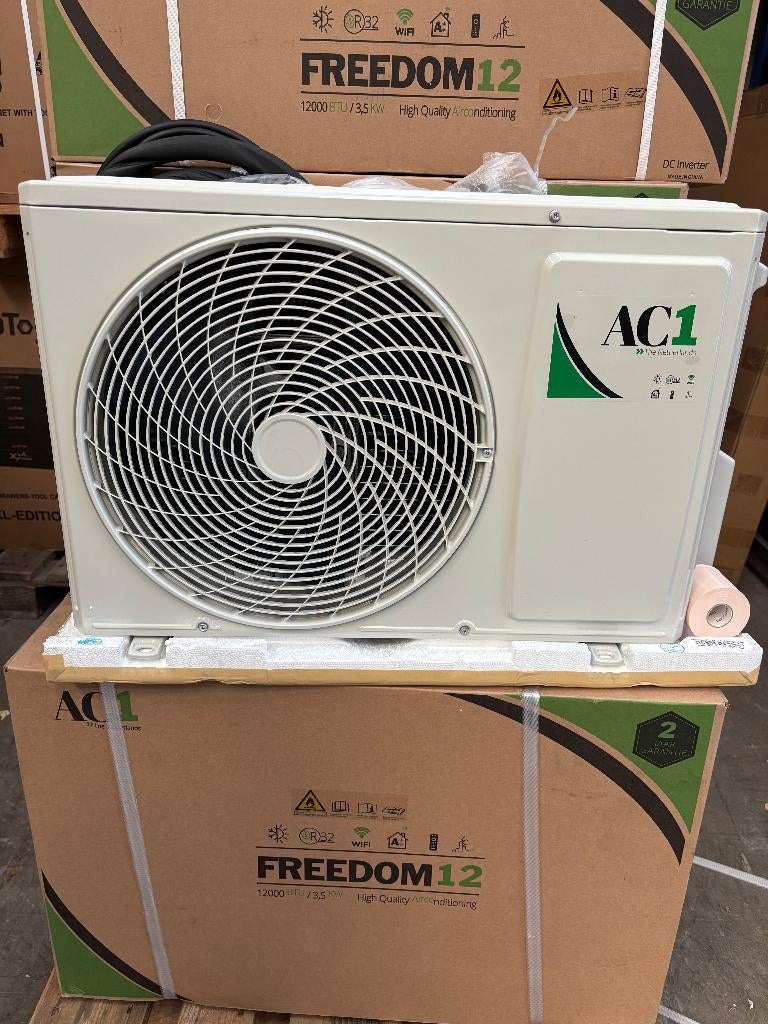 Airco Split Unit 3,5 kW, Witgoed en Apparatuur, Airco's, Nieuw, Wandairco, 60 tot 100 m³, 3 snelheden of meer, Koelen en Ontvochtigen
