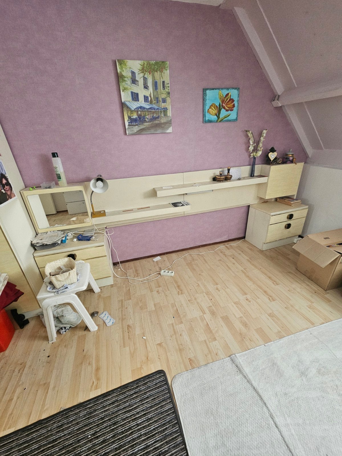 Retro Jaren '70 Slaapkamer Set, Huis en Inrichting, Ophalen of Verzenden, Gebruikt, Tweepersoons