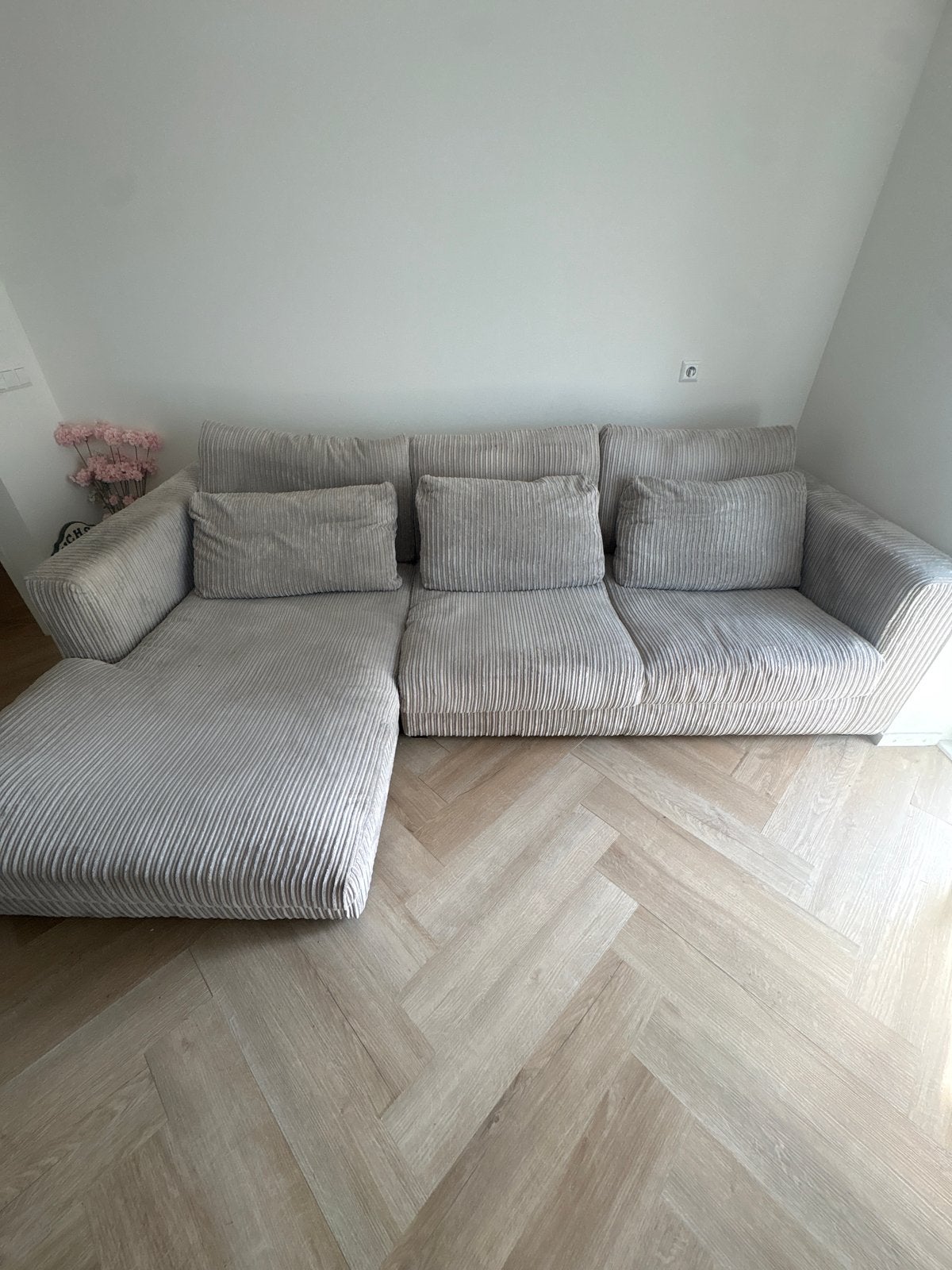 Goossens Hoekbank - zo goed als nieuw, Ophalen, 250 tot 300 cm, 100 tot 125 cm, Hoekbank