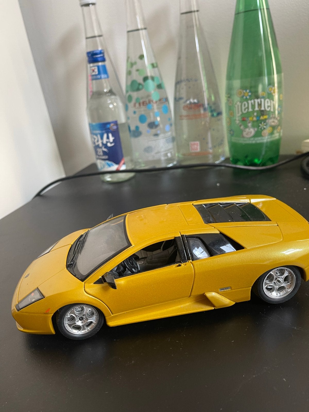 Gele Lamborghini Murciélago modelauto, Ophalen of Verzenden, Gebruikt, Auto, Overige merken