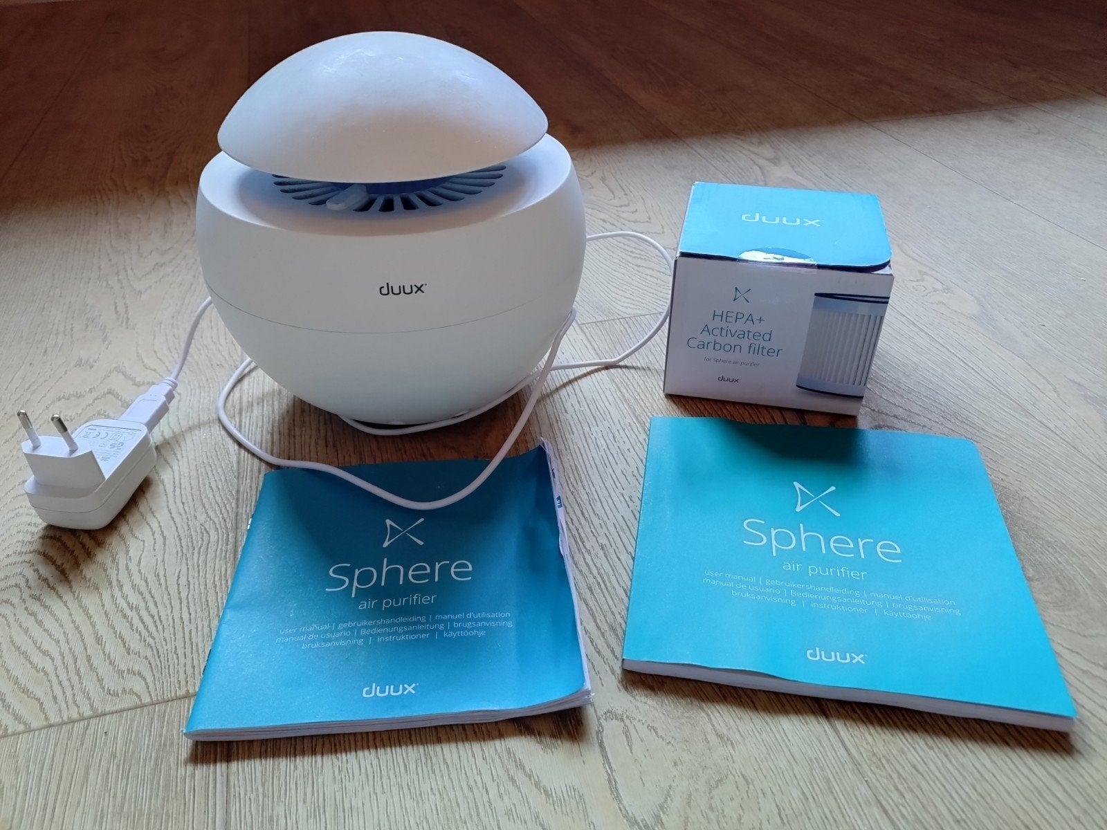 Duux Sphere Luchtreiniger met HEPA+ Koolstoffilter, Witgoed en Apparatuur, Ophalen of Verzenden, Zo goed als nieuw, Luchtreiniger