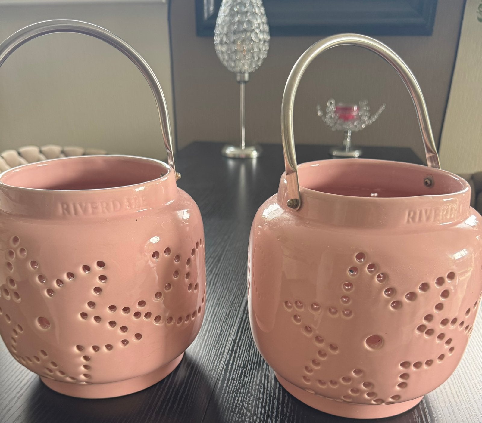 Bloempotten Roze merk Riverdale 25 p/2, Met handvat, Ophalen of Verzenden, Zo goed als nieuw, Roze
