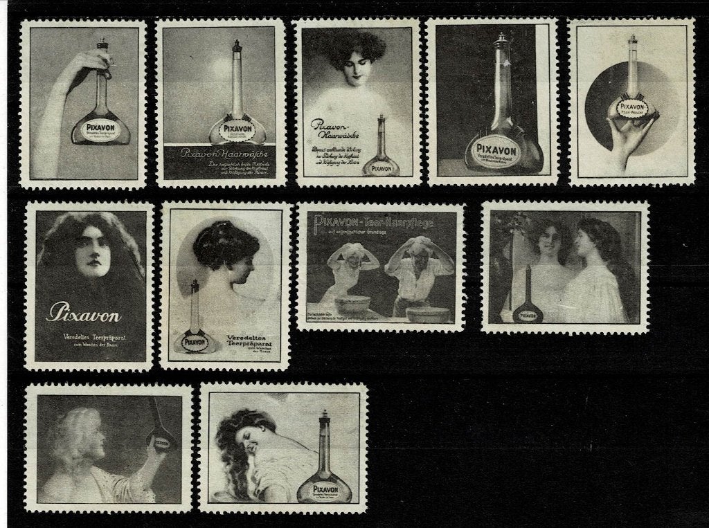 11 sluitzegels Duitsland PIXAVON, Ophalen of Verzenden, Overige thema's