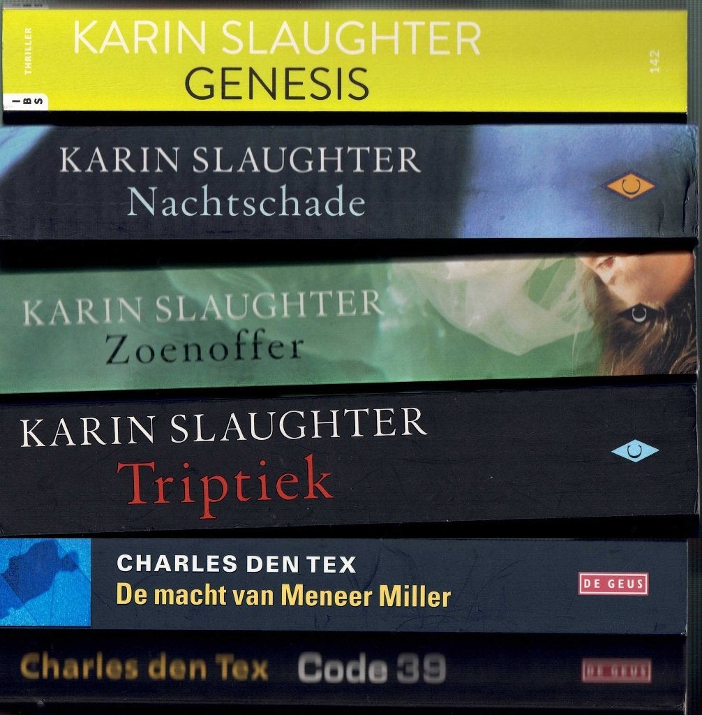 Thrillers en detectives o.a Karin Slaughter, Ophalen of Verzenden, Gelezen, Karin Slaughter
