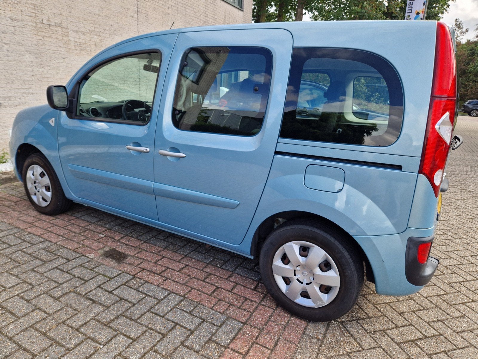 Renault Kangoo 2012 Blauw Rolstoelauto 3+1, Auto's, Renault, Stof, Overige carrosserieën, Blauw, Particulier