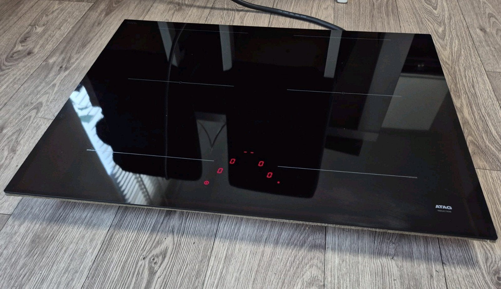 Luxe ATAG HI07471EV inductie kookplaat inbouw 60CM, Ophalen, 4 kookzones, Zo goed als nieuw, Energieklasse A of zuiniger