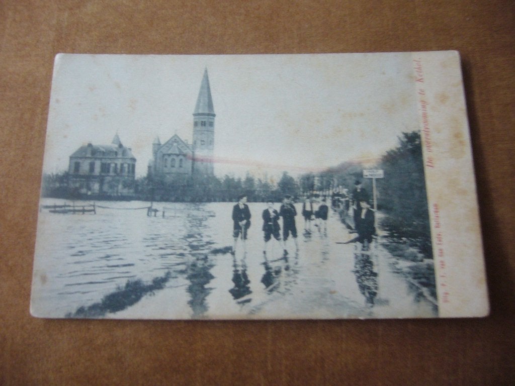 KETHEL  =  DE OVERSTROMING  BRIEFKAART, Ophalen of Verzenden, Voor 1920, Gelopen, Zuid-Holland