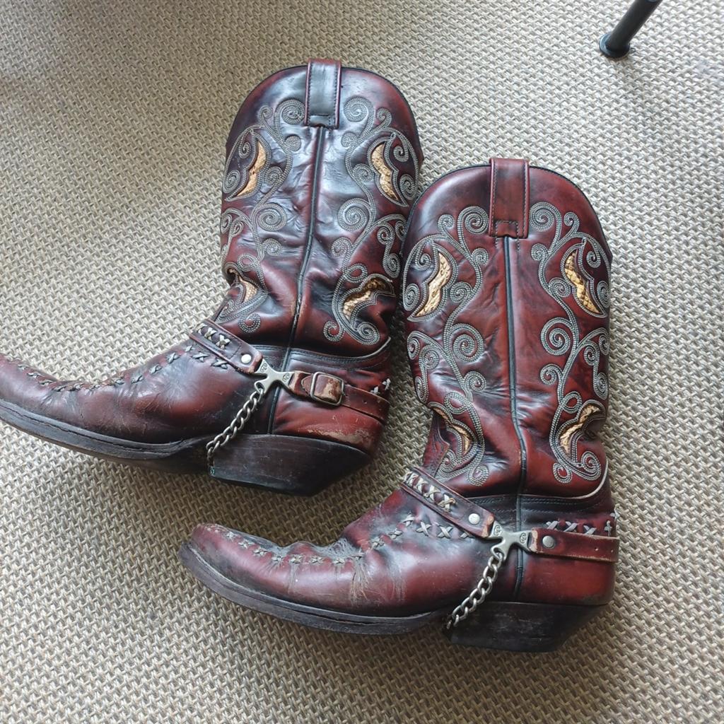 Sendra Leren Cowboy Laarzen - Maat 45 - Made in Spain, Kleding | Heren, Schoenen, Sendra, Bruin, Boots, Ophalen of Verzenden