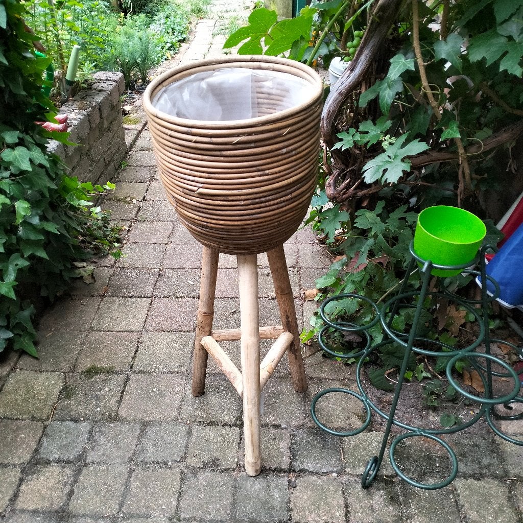 bloempot hoog, 25 tot 40 cm, Overige materialen, Rond, Nieuw