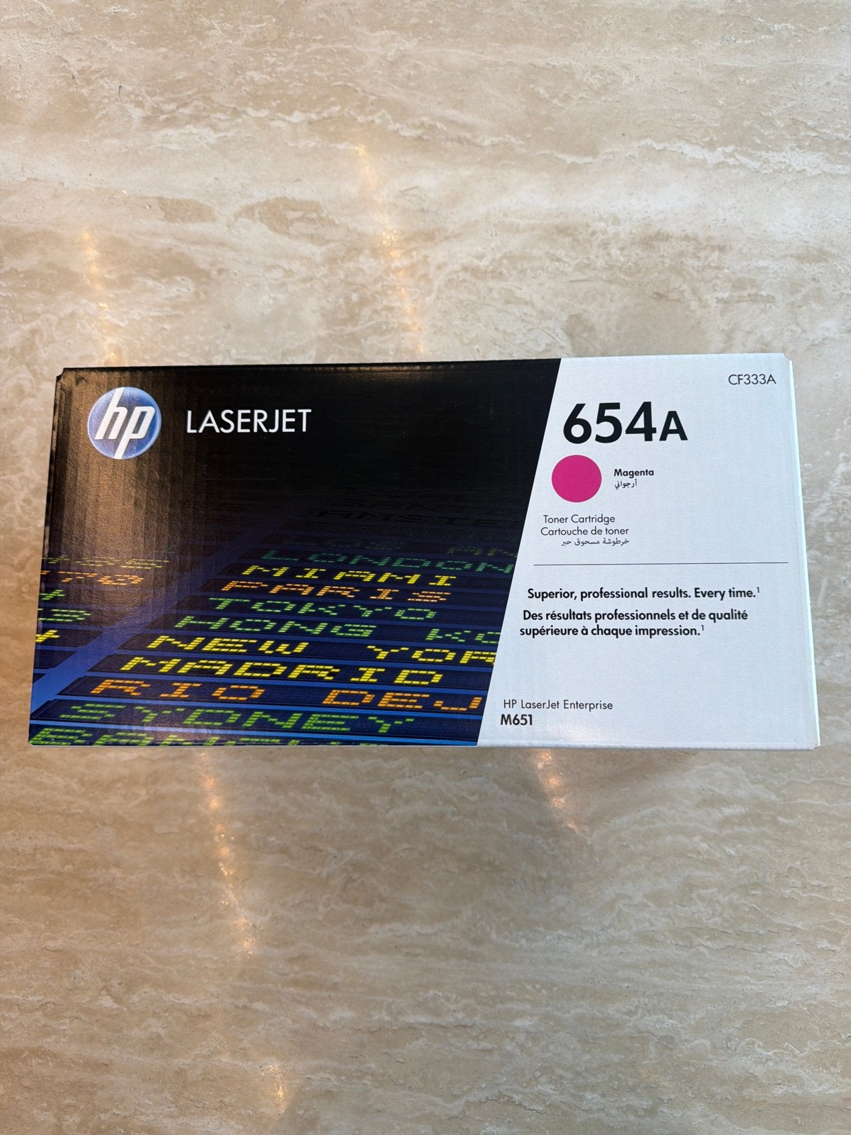 Nieuwe HP LaserJet 654A Magenta Toner Cartridge CF333A, Ophalen of Verzenden, Nieuw, Toner