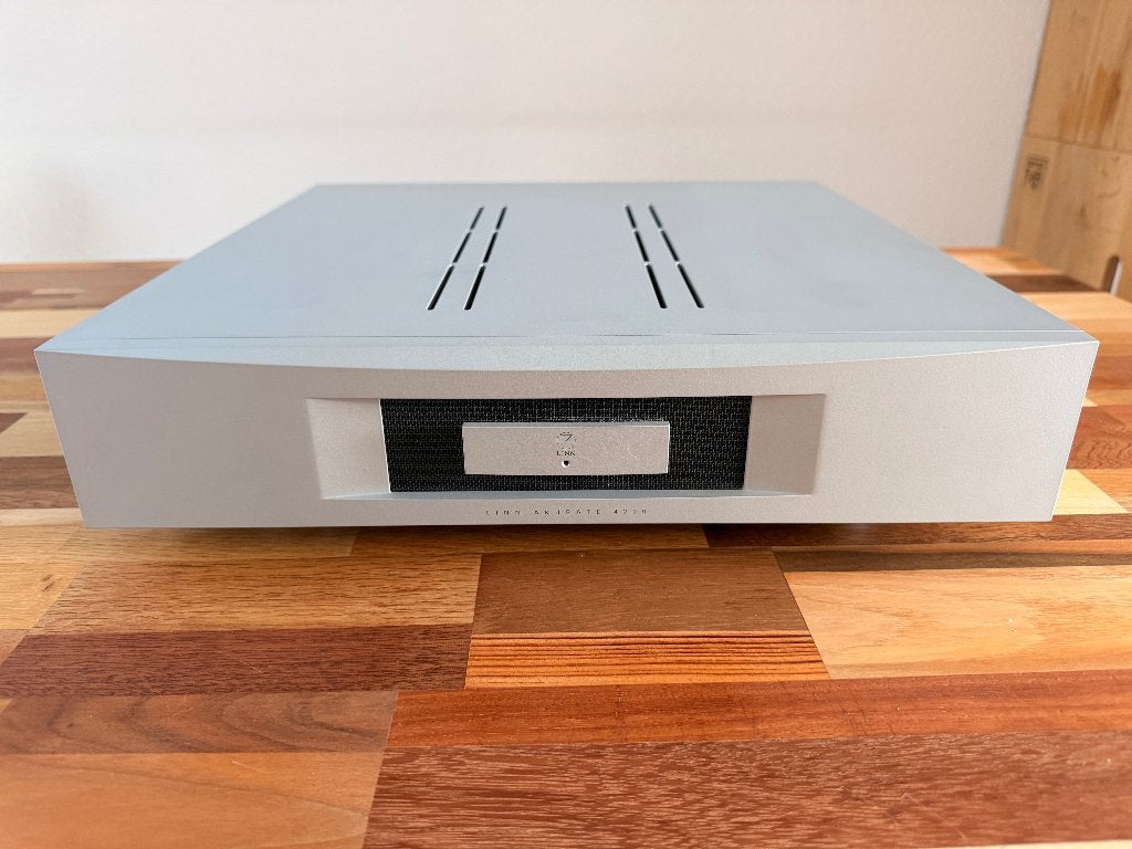 Linn 4200/1 zilver, Overige merken, Ophalen of Verzenden, 120 watt of meer, Gebruikt