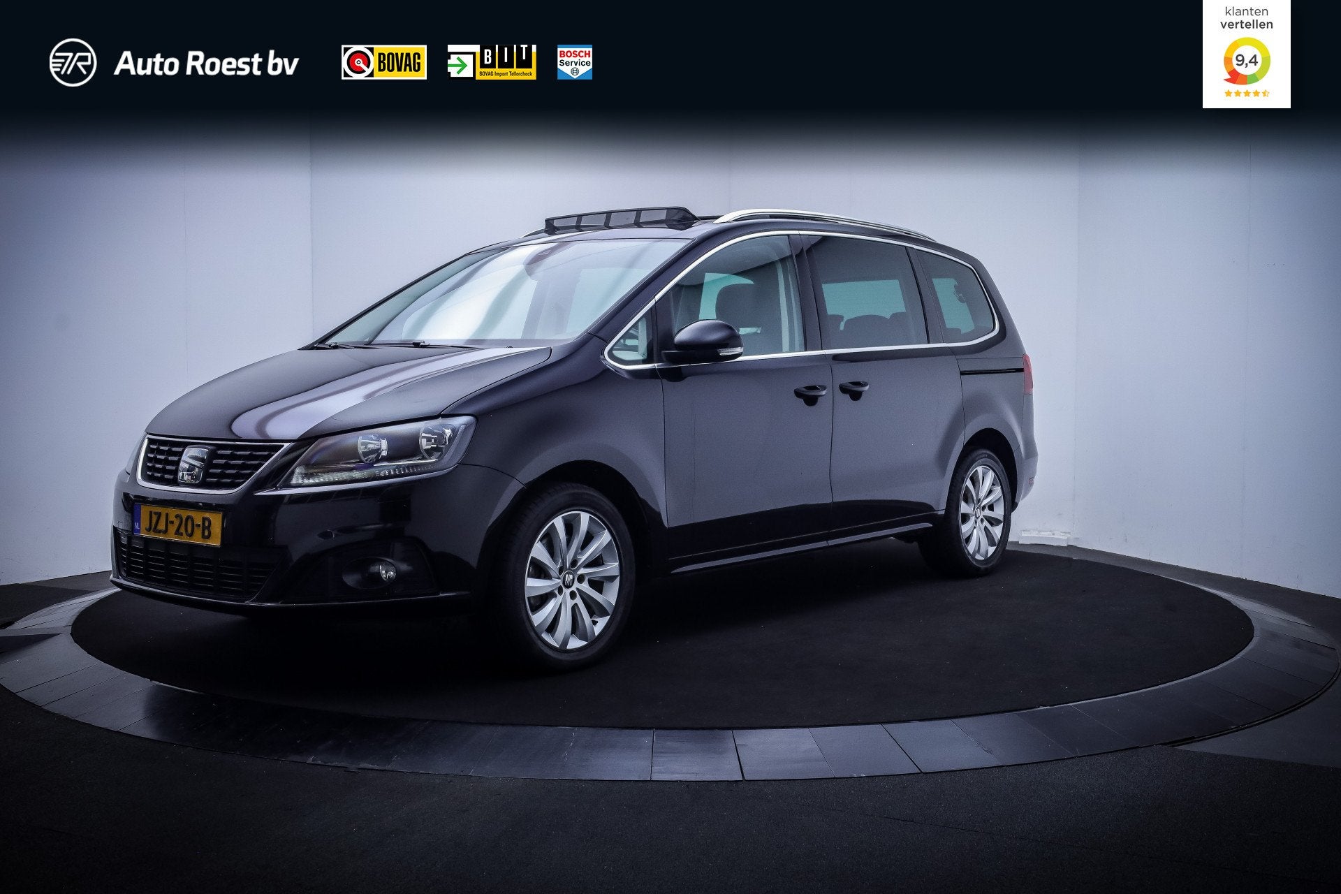 SEAT Alhambra 1.4TSI 7Pers STYLE PANO | CAMERA | CARPLAY | S, Zwart, 4 cilinders, 150 pk, Zwart