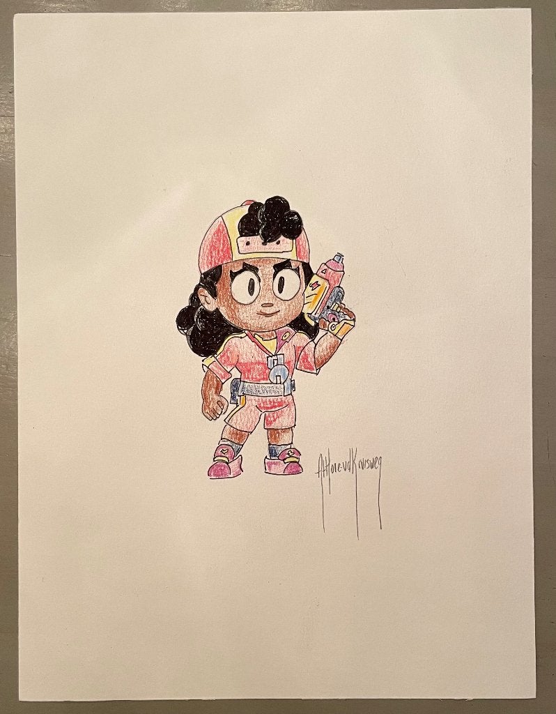 Tekening Meg Brawl Stars, Ophalen of Verzenden