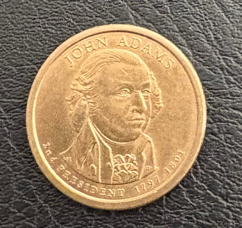 Amerikaanse munt John Adams $1 2007D, Postzegels en Munten, Ophalen of Verzenden, Noord-Amerika, Losse munt