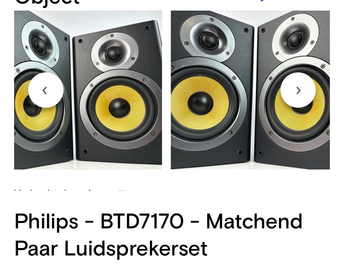 Philips BTD7170 Luidsprekerset - Zo goed als nieuw, Ophalen of Verzenden, Zo goed als nieuw, Speakerset, Philips